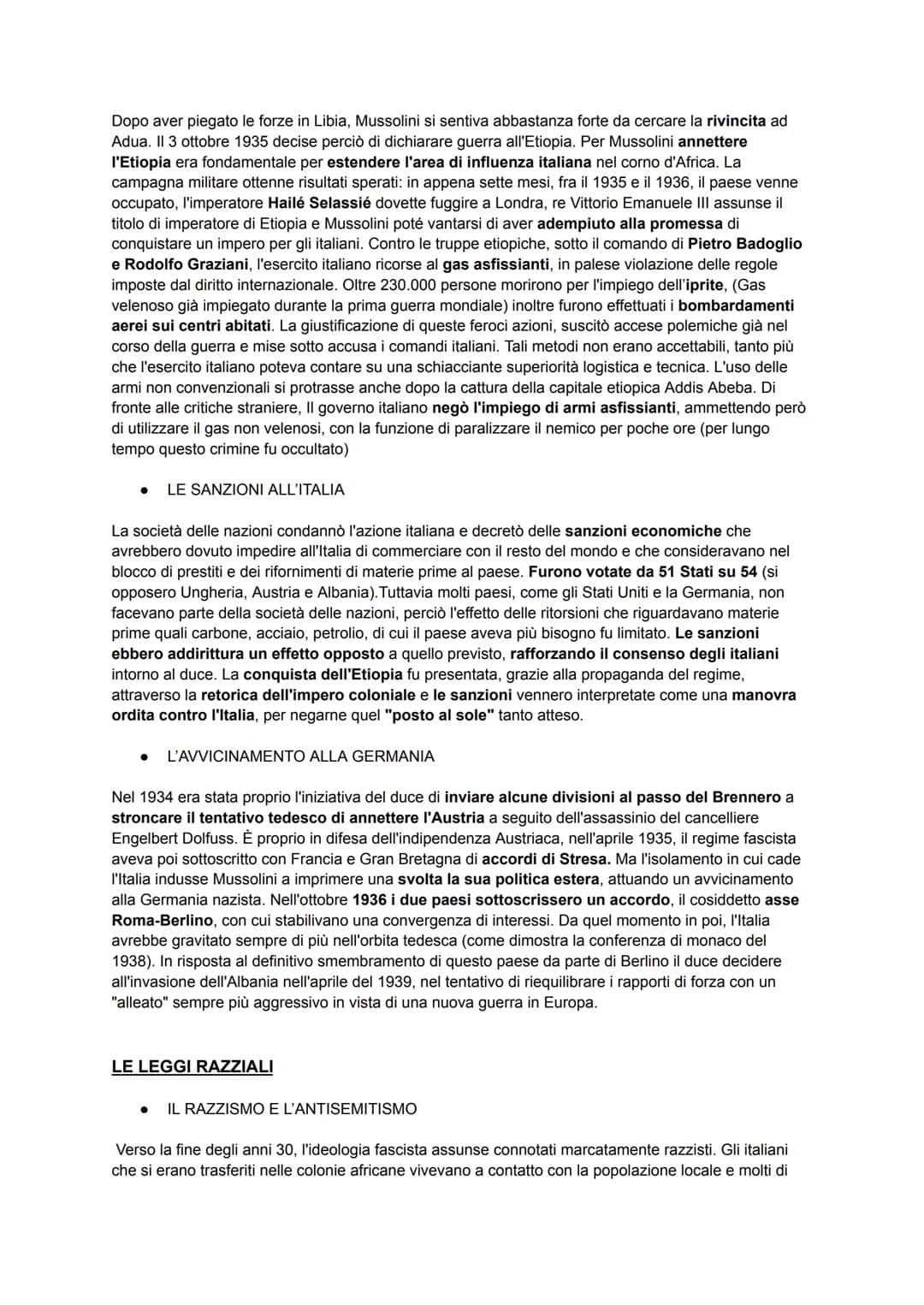 LA SECONDA GUERRA MONDIALE
LA POLITICA ESTERA FASCISTA
TRA MODERATISMO E REVISIONISMO
Dopo la marcia su Roma, Mussolini aveva bisogno di una