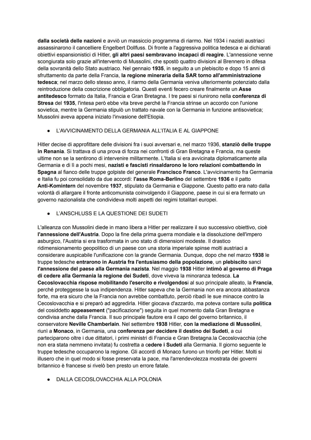 LA SECONDA GUERRA MONDIALE
LA POLITICA ESTERA FASCISTA
TRA MODERATISMO E REVISIONISMO
Dopo la marcia su Roma, Mussolini aveva bisogno di una