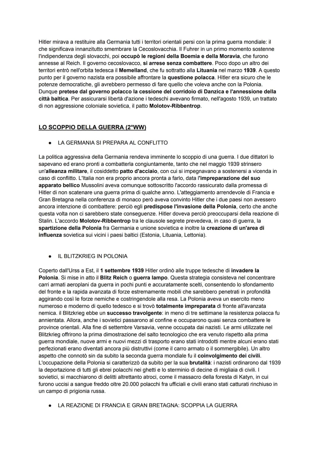 LA SECONDA GUERRA MONDIALE
LA POLITICA ESTERA FASCISTA
TRA MODERATISMO E REVISIONISMO
Dopo la marcia su Roma, Mussolini aveva bisogno di una