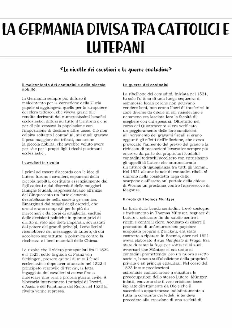 Know La Germania divisa tra cattolici e luterani thumbnail