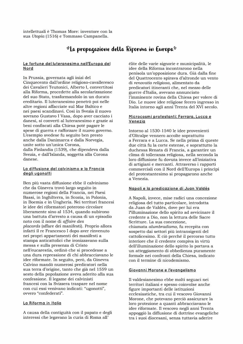 LA GERMANIA DIVISA TRA CATTOLICI E
LUTERANI
Le rivolte dei cavalieri e le guerre contadine
Il malcontento dei contadini e della piccola
nobi