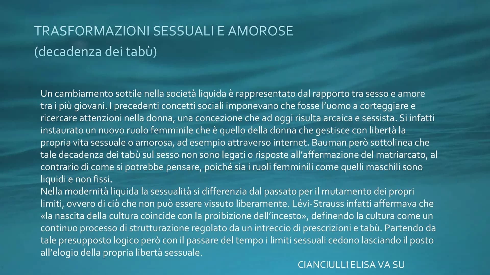 NATI LIQUIDI- ZYGMUNT
TRASFORMAZIONI NEL TERZBAUMAN Tatuaggi e chirurgia plastica
Trasformazioni sulla
pelle
Trasformazioni
dell'aggressivit