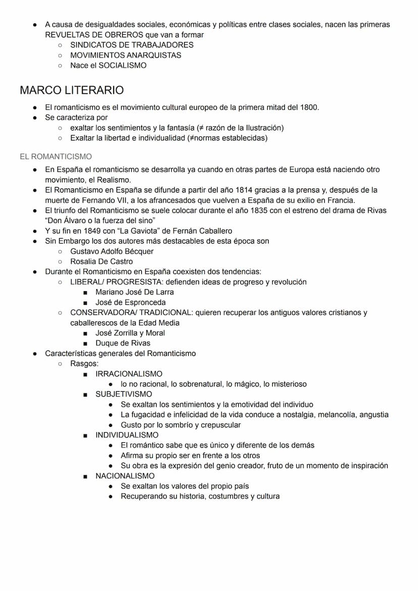 EL ROMANTICISMO
MARCO HISTÓRICO
El siglo XIX se caracteriza por ser un periodo de gran actividad política y cambios en sus formas de
gobiern