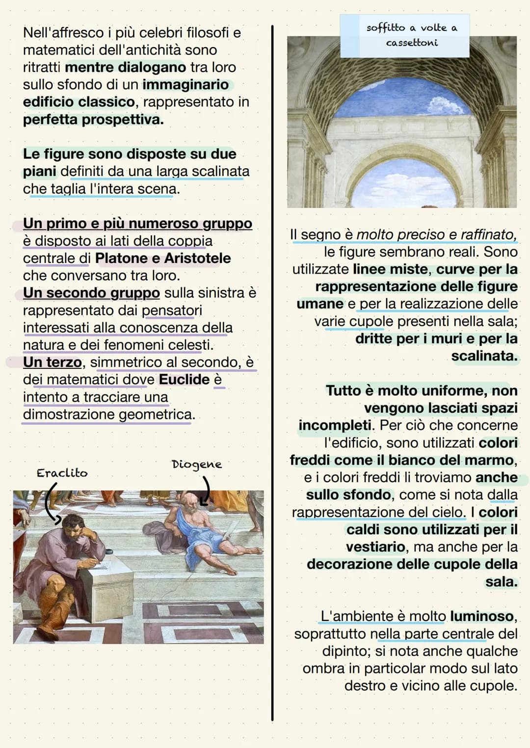 RAFFAELLO
Secondo Vasari, Raffaello inizia l'apprendistato
proprio presso il Perugino.
Nel 1504 si trasferisce a Firenze per imparare le
lez
