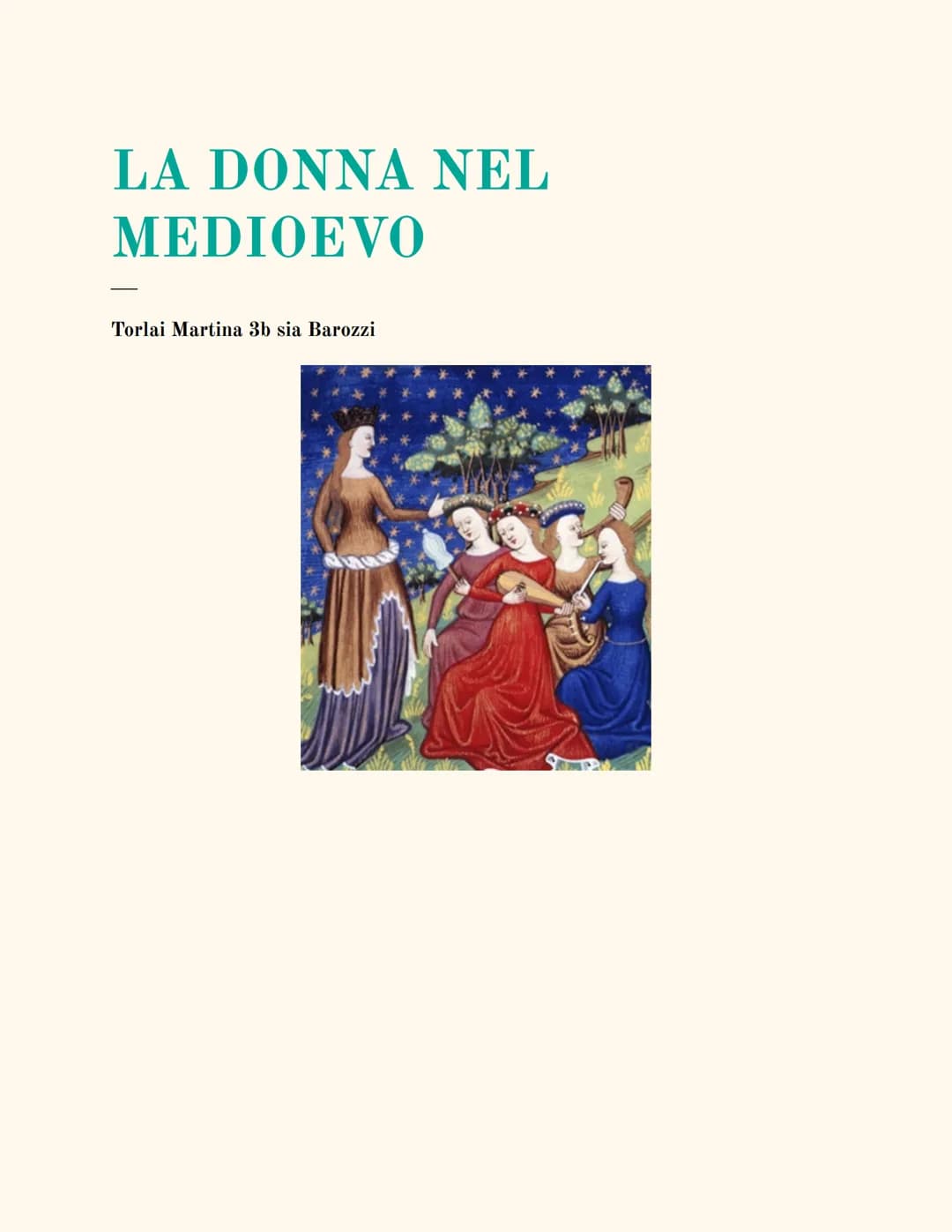 
<p>Nel Medioevo, le donne avevano poche scelte in termini di ruolo nella società. Potevano optare tra il matrimonio e la vita familiare opp