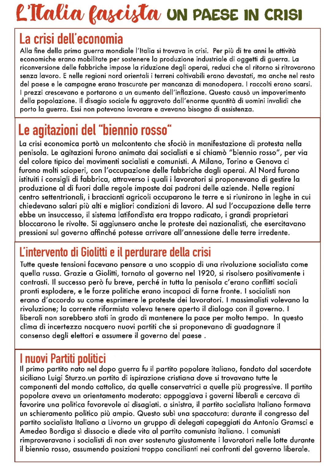 L’ Italia fascista