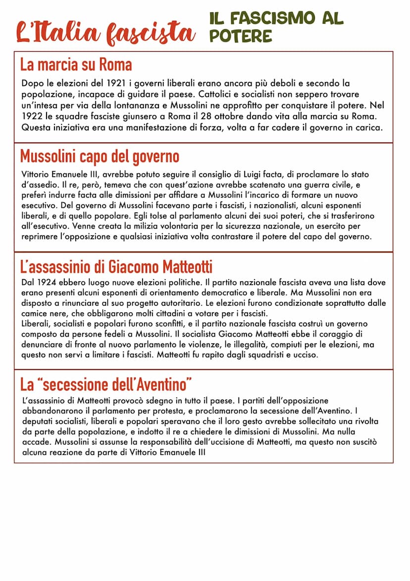 L'Italia fascista UN PAESE IN CRISI
La crisi dell'economia
Alla fine della prima guerra mondiale l'Italia si trovava in crisi. Per più di tr