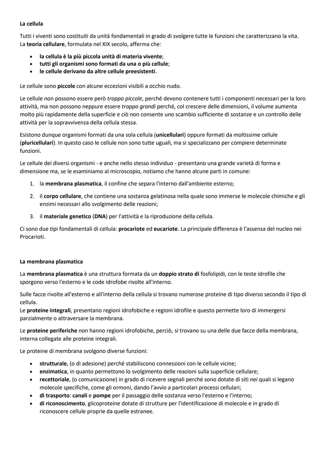 La cellula
Tutti i viventi sono costituiti da unità fondamentali in grado di svolgere tutte le funzioni che caratterizzano la vita.
La teori