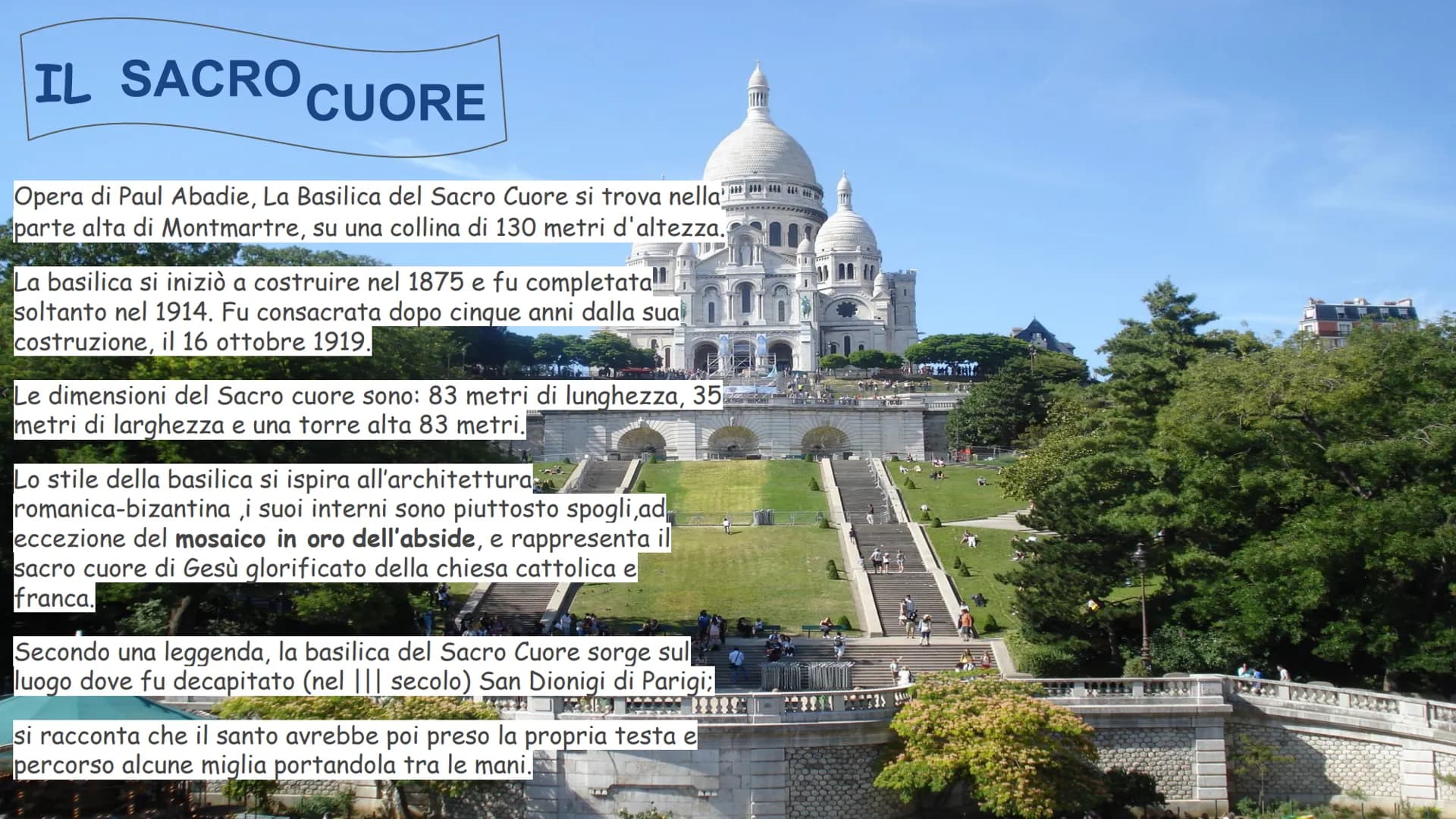 PARIGI -PARIGI, BREVE DESCRIZIONE
Parigi è la capitale e la più grande città della Francia,
nonché uno dei centri più influenti del mondo e
