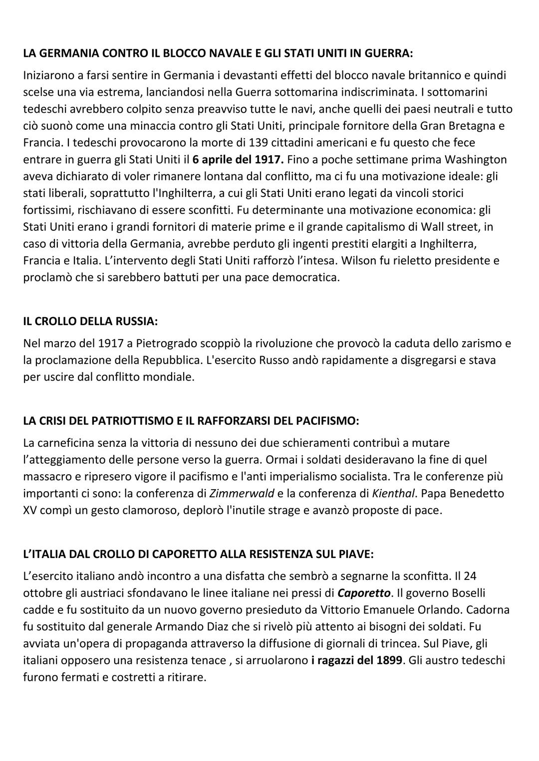 LA PRIMA GUERRA MONDIALE
L'Europa è divisa in due alleanze contrapposte:
• Triplice intesa: tra Francia, Regno Unito e Russia
• Triplice All