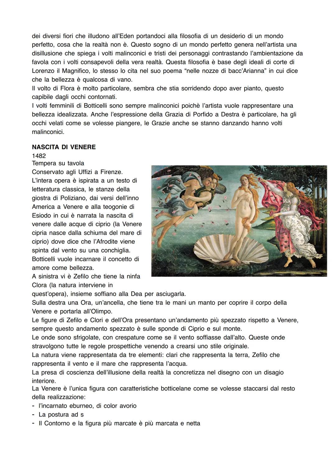 SANDRO BOTTICELLI

Nel primo rinascimento i temi usati sono di carattere sacr e cristiano, Botticelli recupera i temi
di carattere mitologic