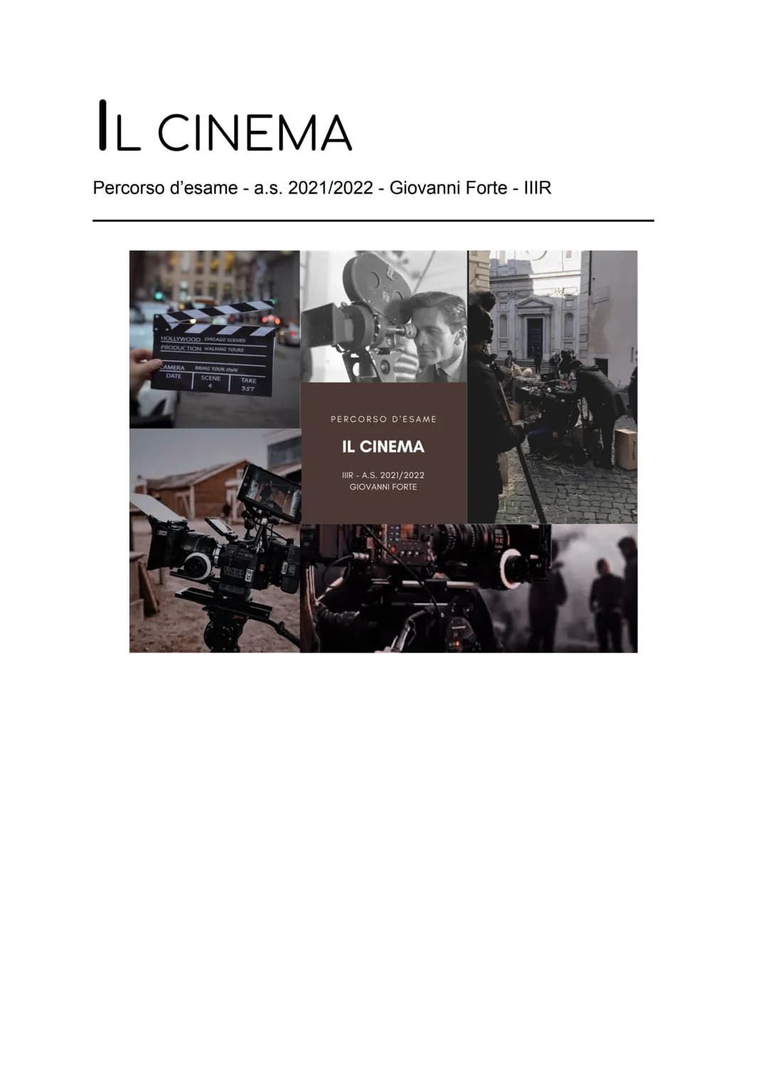 
<h2 id="introduzione">Introduzione</h2>
<p>Il cinema, considerata la 7° arte, è in grado di suscitare emozioni uniche. Sin da piccolo, sono