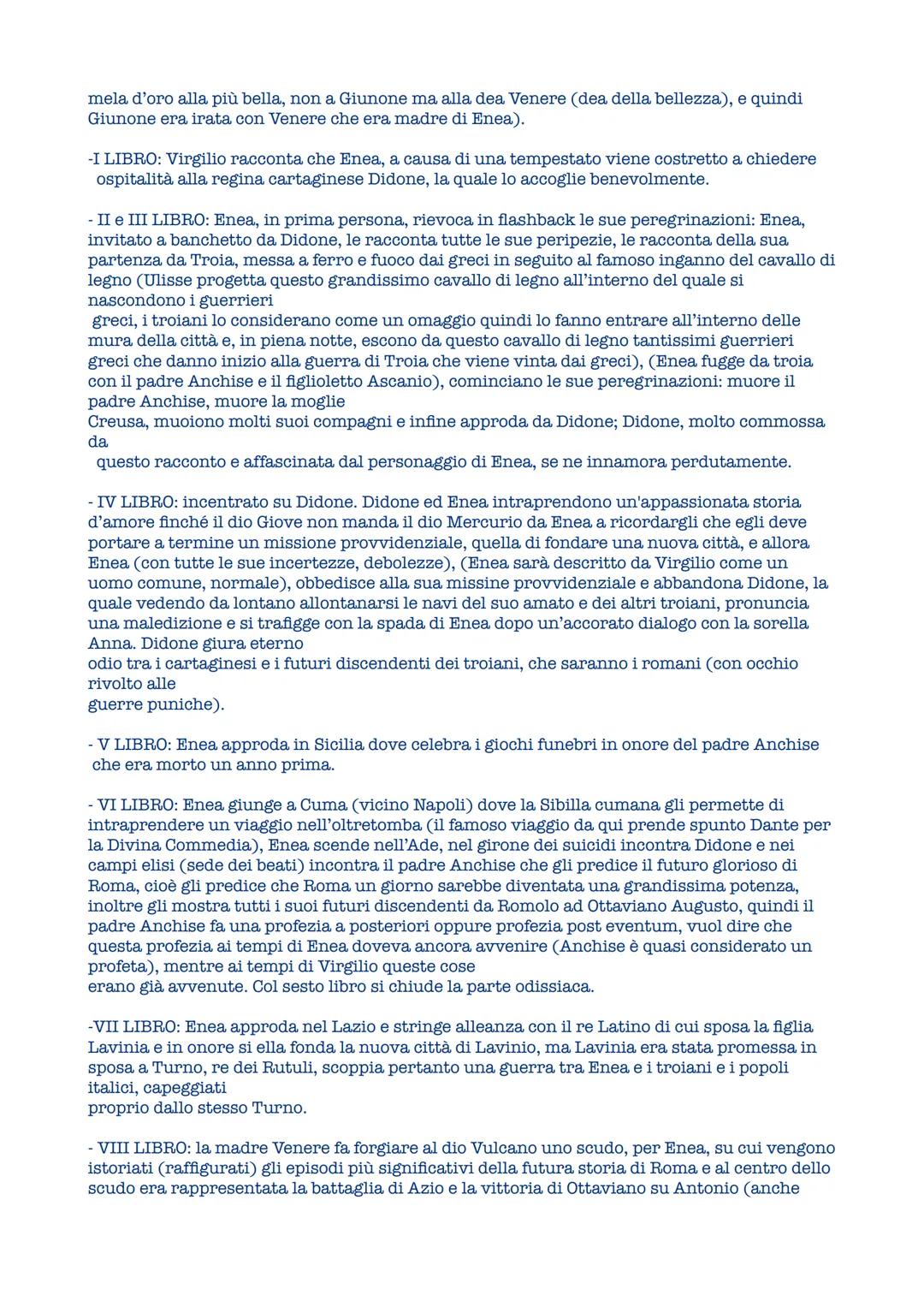 L' Eneide
L'ultima opera scritta da Virgilio è l'Eneide a cui l'autore dedica gli ultimi anni della sua
vita,
dal 29 a.C. fino all'anno dell