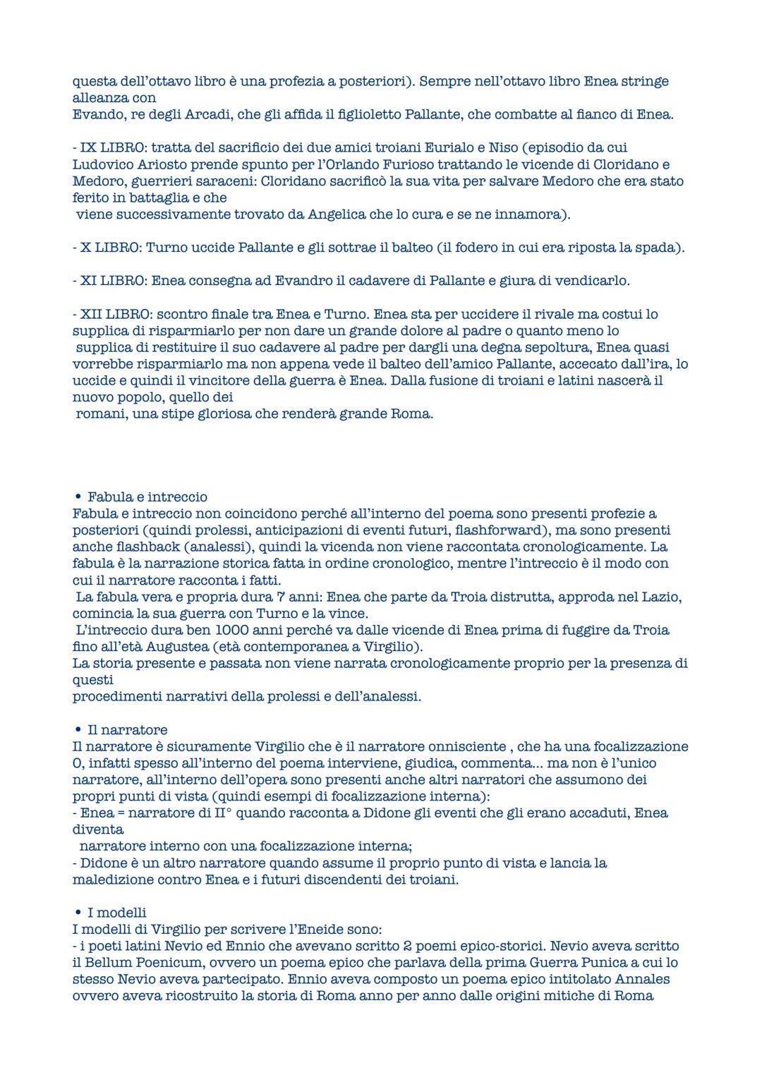 L' Eneide
L'ultima opera scritta da Virgilio è l'Eneide a cui l'autore dedica gli ultimi anni della sua
vita,
dal 29 a.C. fino all'anno dell