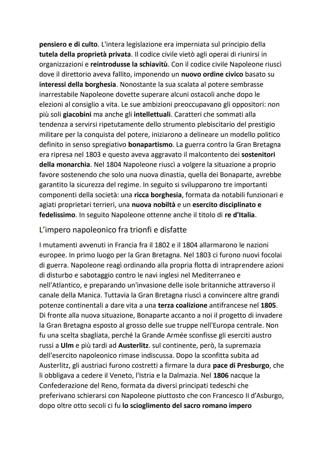 CAPITOLO 6 La parabola politica di Napoleone
La rapida discesa del generale Bonaparte
Con il Termidoro si chiuse la fase più turbolenta dell