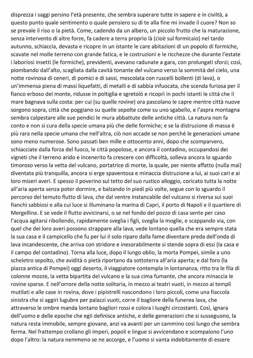 
<p>La Ginestra o il fiore del deserto è una composizione di Leopardi nella primavera del 1836. Le sue dimensioni straordinarie e le tematic