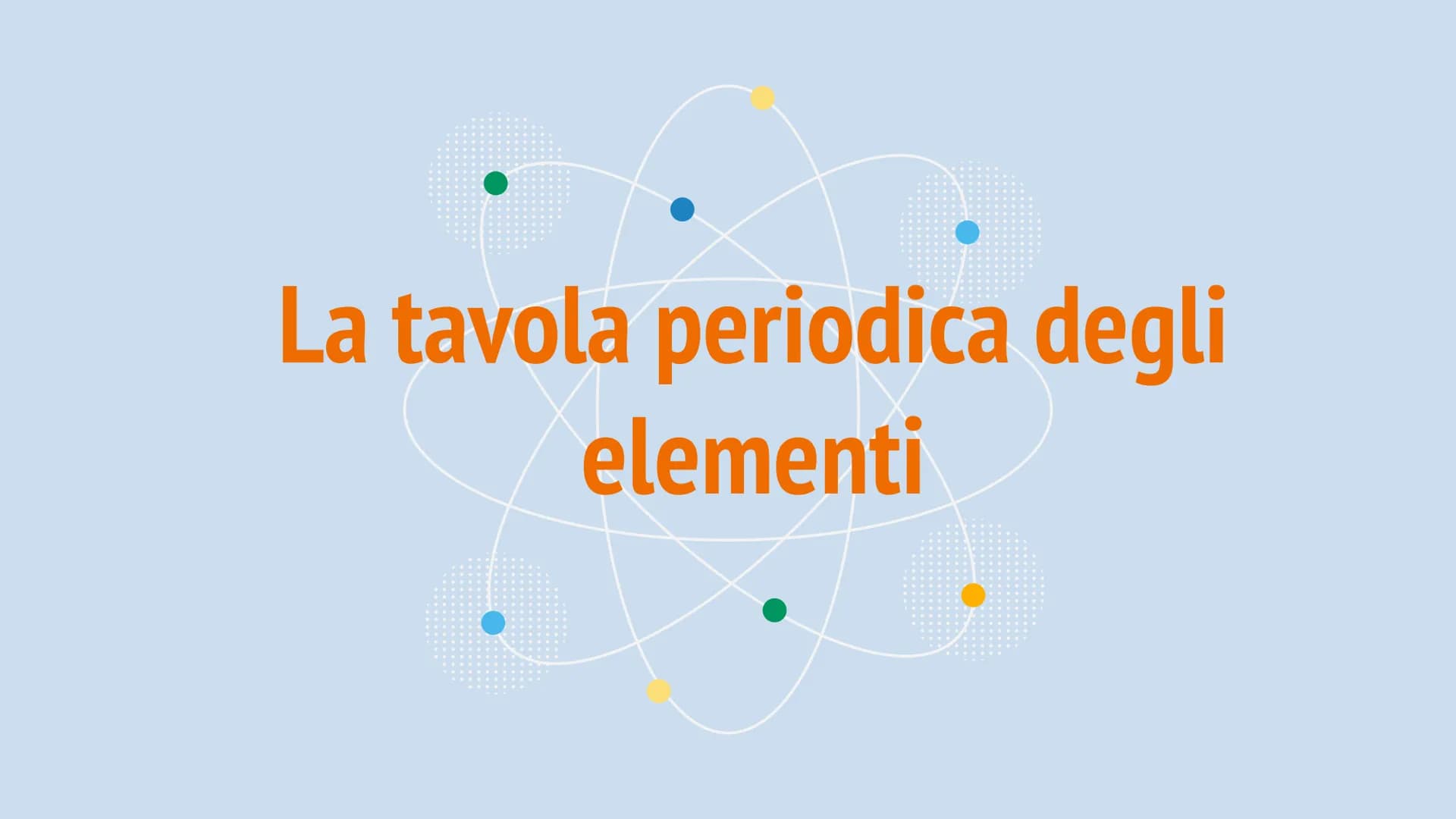 La tavola periodica degli
elementi 1
H
Idrogeno
2 3
Li
Litio
11
Na
Sodio
19
K
20
Ca
Potassio Calcio
5 37
Rb
Rubidio
5 55
Cs
Cesio
7 87
Be
Be