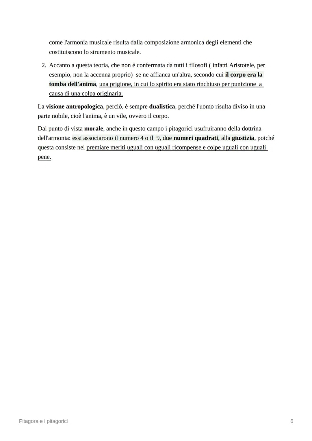 Pitagora e i pitagorici
La figura di Pitagora è avvolta da un mito, in quanto egli veniva ritenuto un profeta mago,
un operatore di miracoli