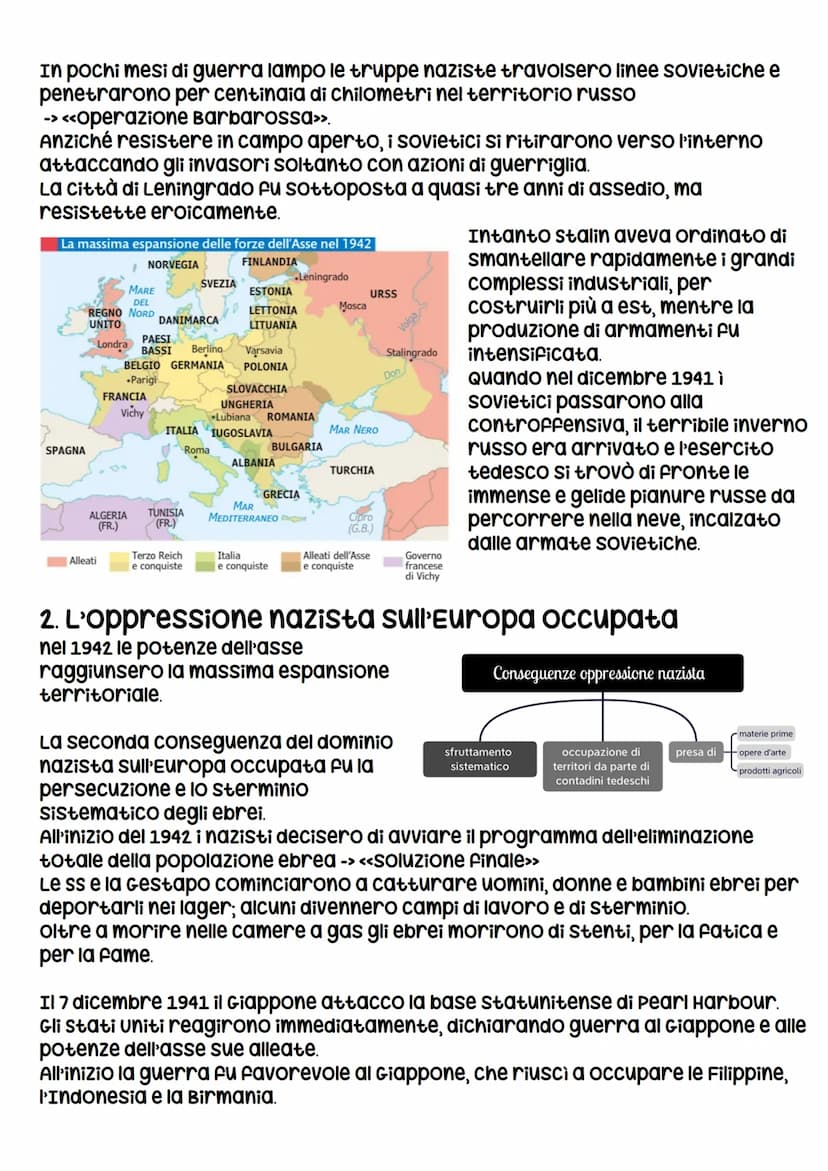 La seconda guerra mondiale
1. L'illusione della guerra lampo
La seconda guerra mondiale ebbe inizio il 1 settembre 1939, quando Hitler diede