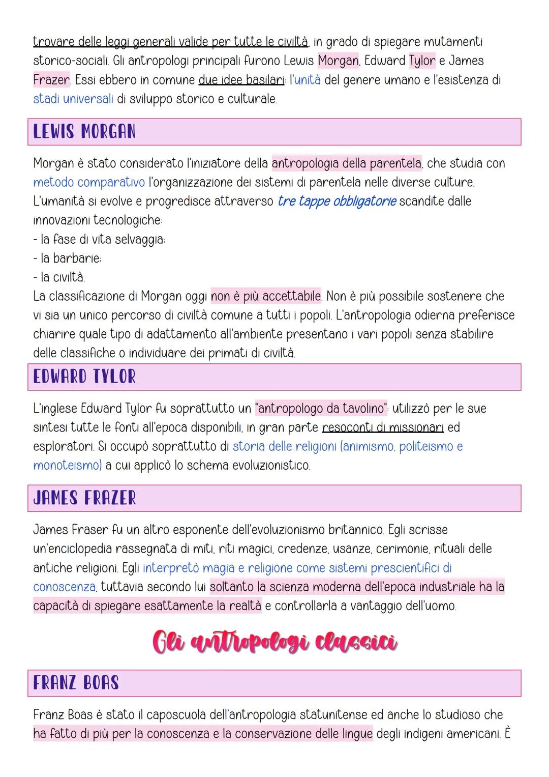 Antropologia
COS'È
Antropologia significa "discorso scientifico sull'essere umano" (dall'unione dei termini
anthropos "uomo" e logos "discor