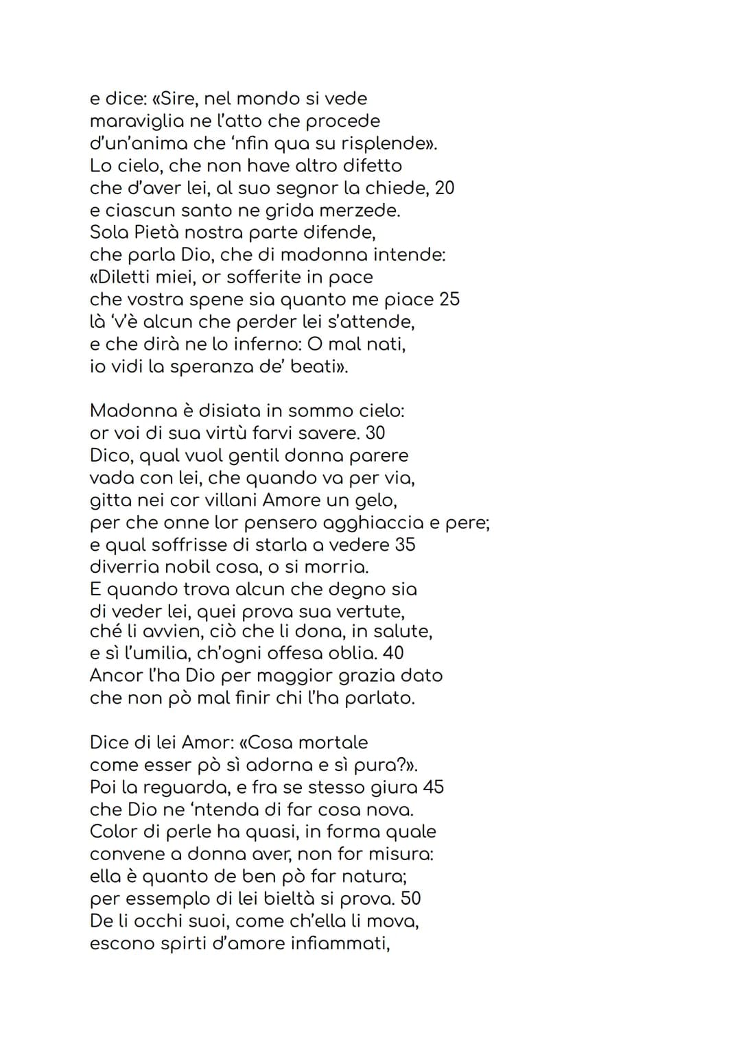 DONNE CH'AVETE
INTELLETTO D'AMORE
Donne ch'avete intelletto d'amore è un
manifesto letterario, ma può diventare ciò che vogliamo a
seconda d