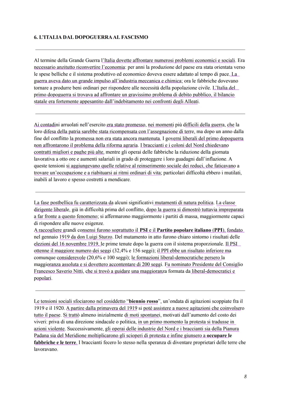 Storia capitoli 5, 6, 7
5. LA RIVOLUZIONE RUSSA DA LENIN A STALIN
Il 23 febbraio 1917 (1'8 marzo del calendario gregoriano) scoppiò nella ca
