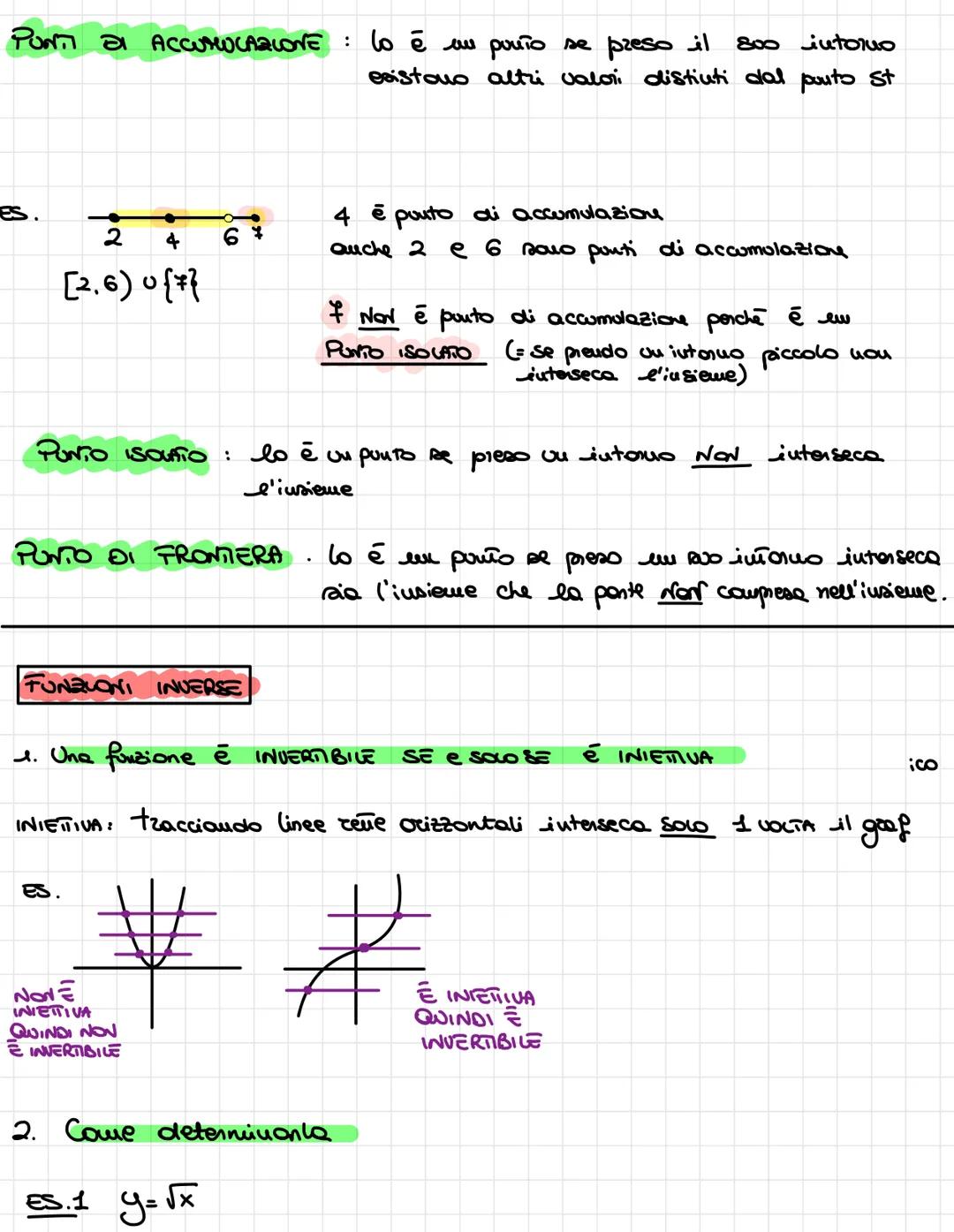 1 DOMINIO:
2) IMMAGINE: Dove la fonzione è determinata
considerando l'asse y
NOTA BENE :
ES.
3.
Funzioni
Cousidaro dove la funzione
esiste, 