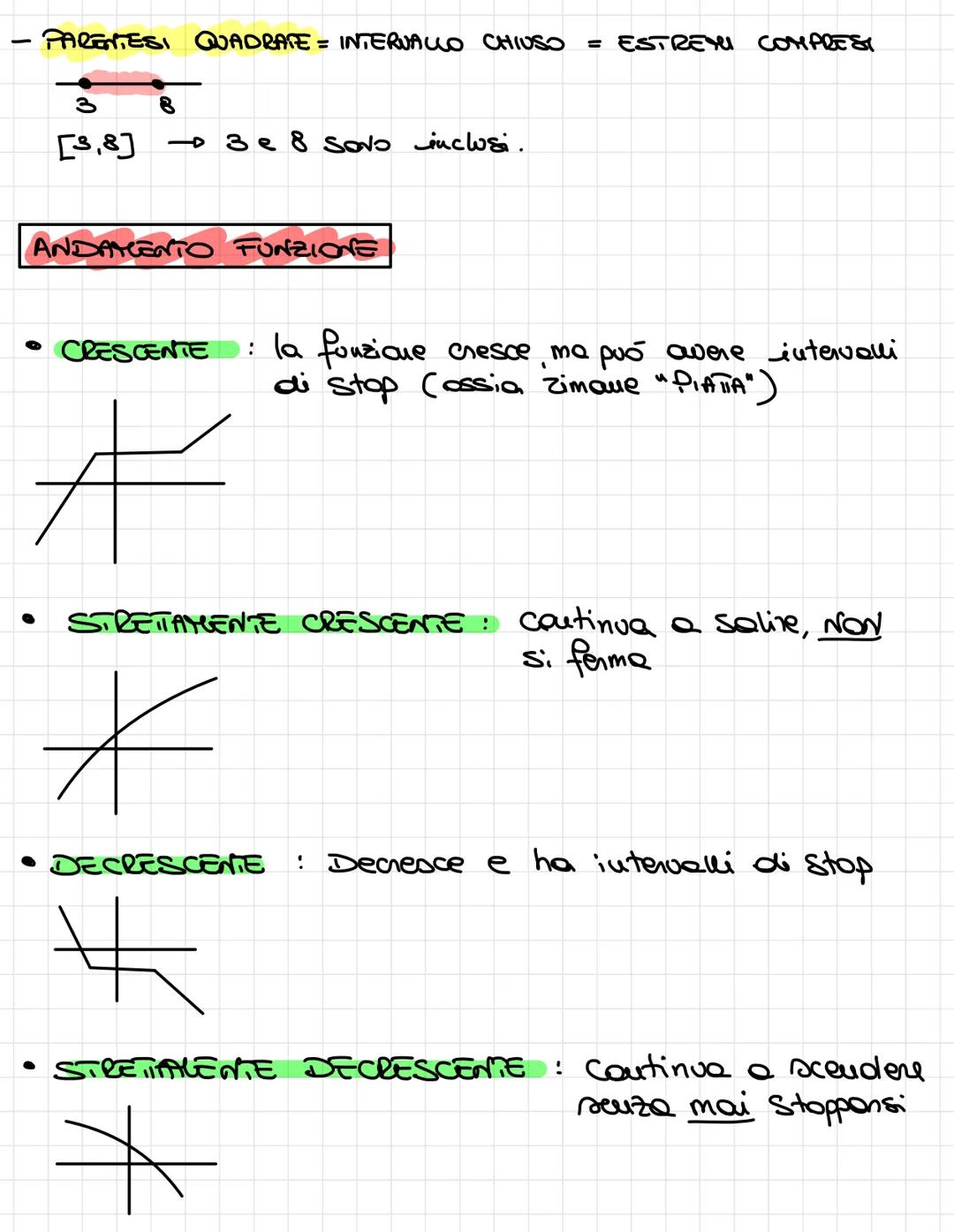 1 DOMINIO:
2) IMMAGINE: Dove la fonzione è determinata
considerando l'asse y
NOTA BENE :
ES.
3.
Funzioni
Cousidaro dove la funzione
esiste, 