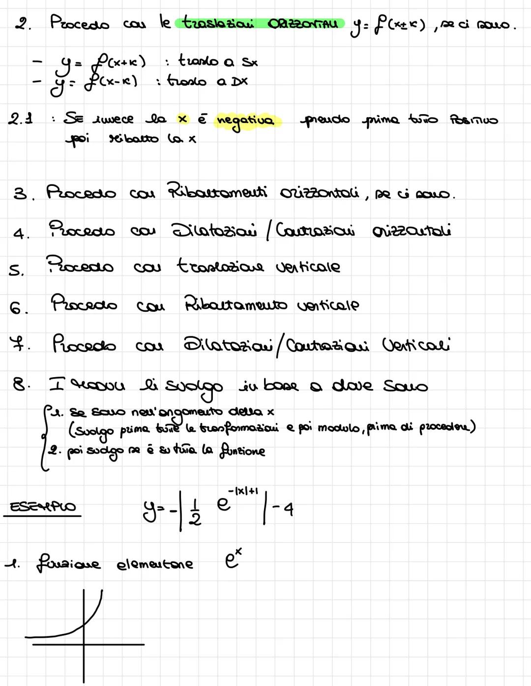 1 DOMINIO:
2) IMMAGINE: Dove la fonzione è determinata
considerando l'asse y
NOTA BENE :
ES.
3.
Funzioni
Cousidaro dove la funzione
esiste, 