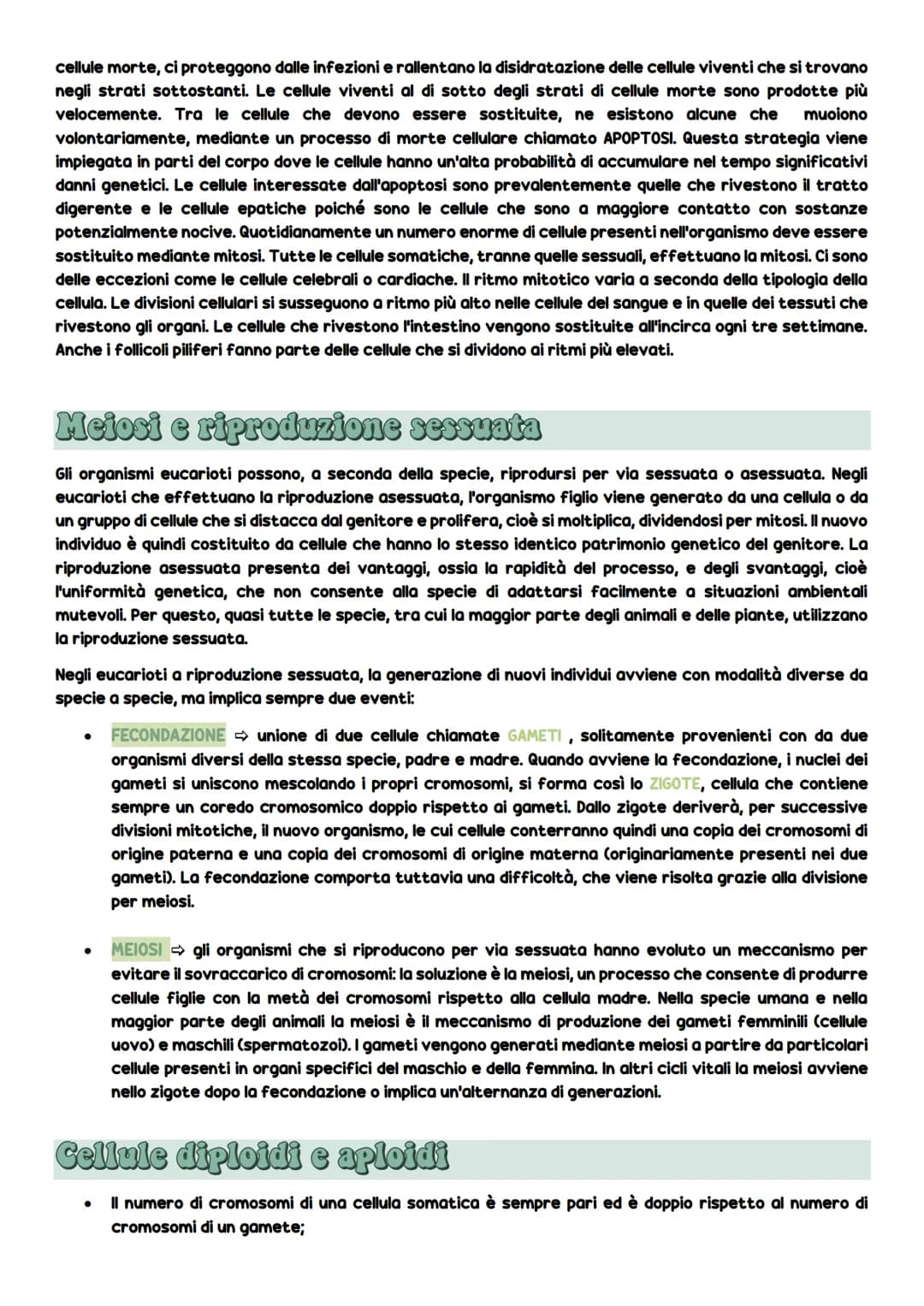 Dificiono cellulato
La divisione cellulare
DIVISIONE CELLULARE: è l'evento più importante della vita cellulare e consiste
nel processo che o