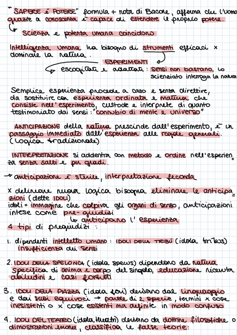 BACONE
• Primo a individuare che l'obiettivo della scienza è realiz
zazione del dominio dell' Jomo sulla natura.
• Considerato il profeta de