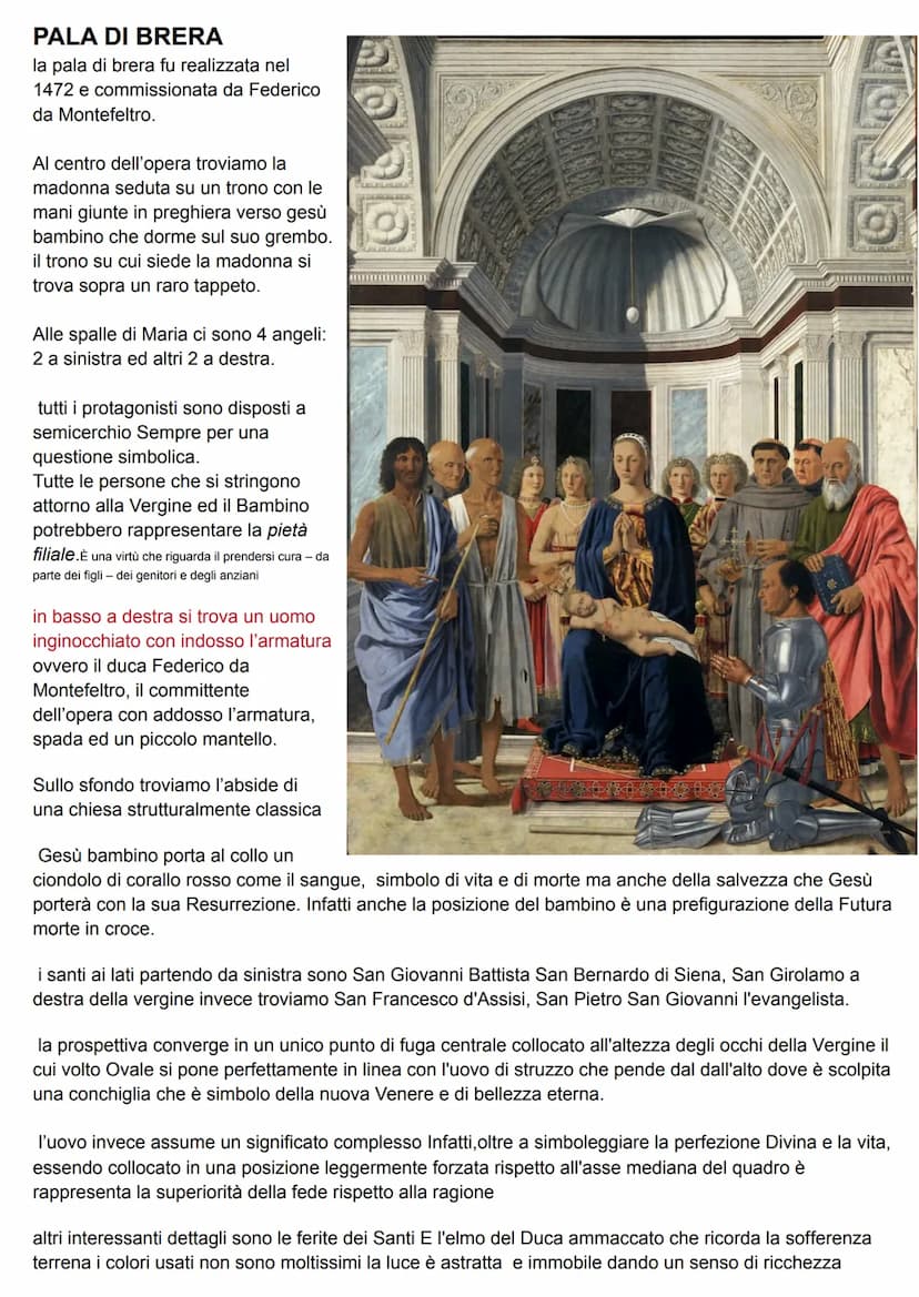 Piero della Francesca
Piero della Francesca nacque a Borgo Sansepolcro ad Arezzo intorno a 1416/1417
la sua formazione però avviene a Firenz