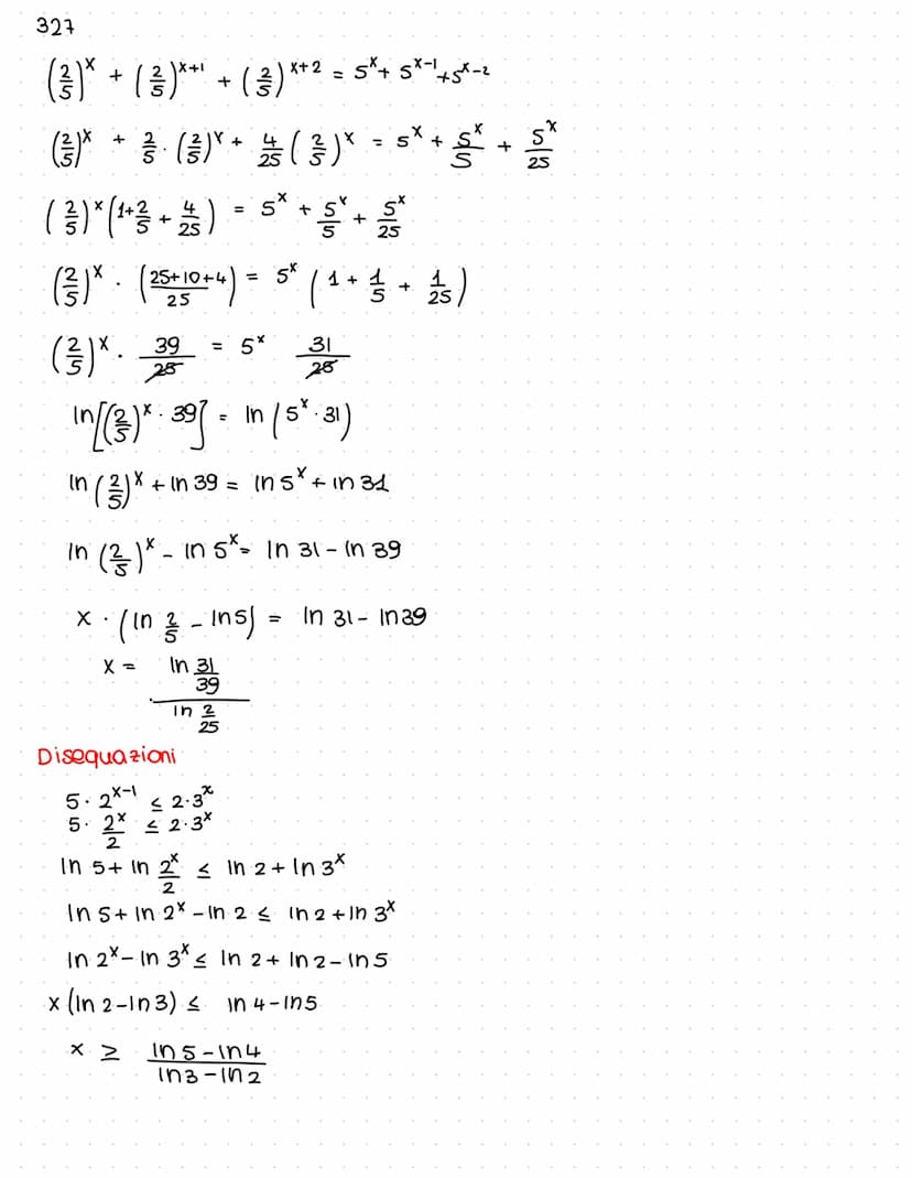 X = 109(a) b
logaritmo in base A ou B
a>o na#1
(base)
b> (argomento del logaritmo)
Def: l'esponente da dare alla base per ottenere l'argomen
