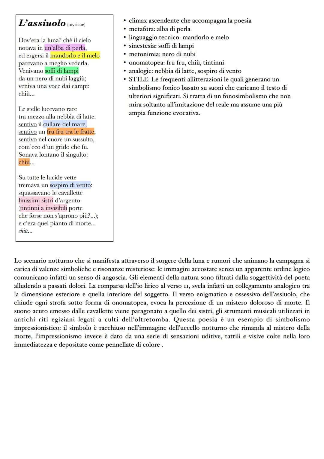 Giovanni Pascoli
Pascoli e D'Annunzio sono i rappresentanti più significativi del Decadentismo italiano ma presentano
notevoli differenze ne