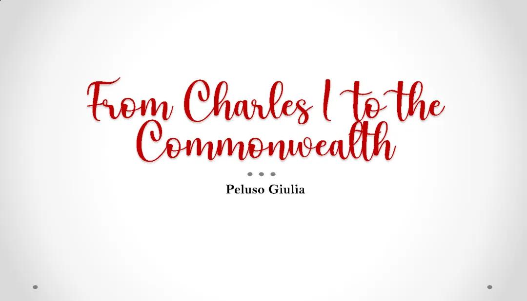 From Charles I to the Commonwealth (Oliver Cromwell and the Civil War)