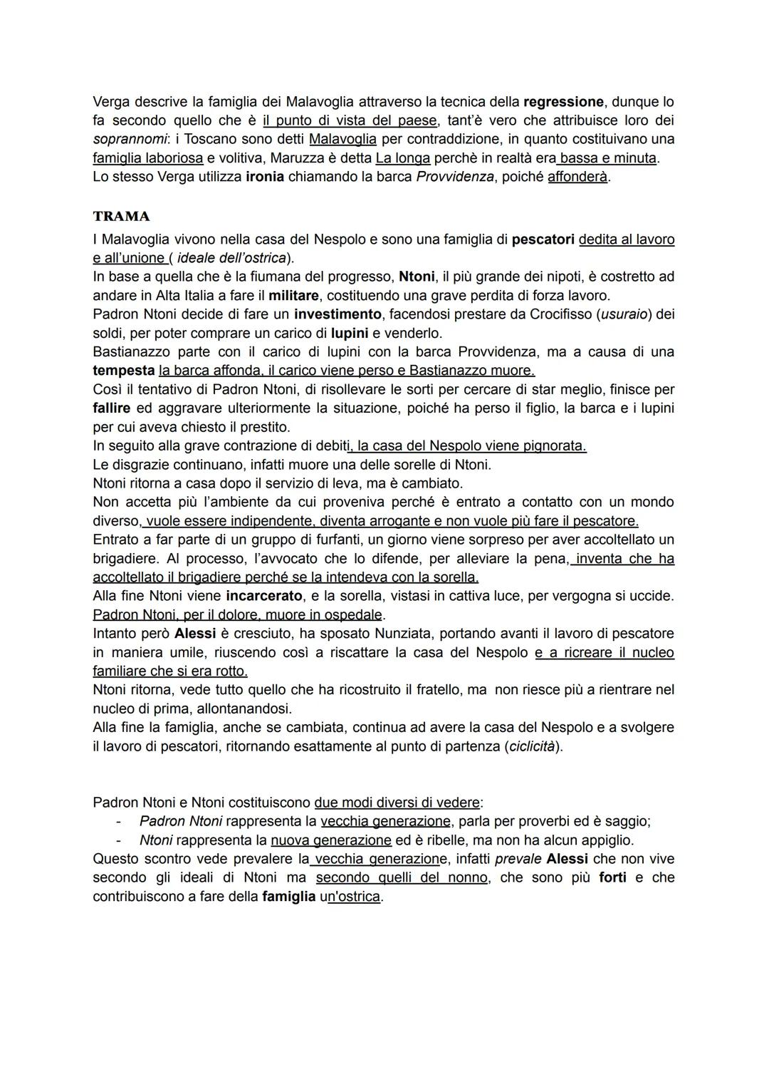 I MALAVOGLIA
A Milano Verga entra sempre più in contatto con l'ambiente verista, in particolare viene
influenzato da Maupassant con il suo c