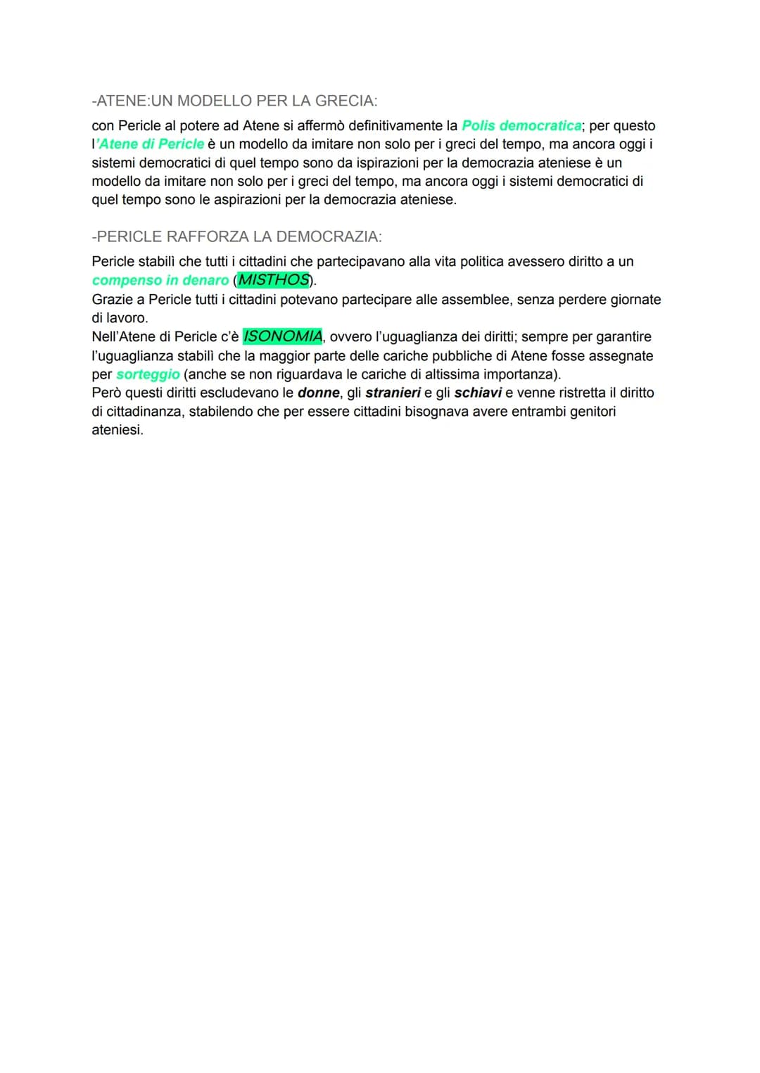 PERICLE E IL RAFFORZAMENTO DELLA
DEMOCRAZIA
-CIMONE RIPRENDE LA GUERRA CONTRO LA PERSIA:
nel 471 a.C. TEMISTOCLE viene accusato di voler ins