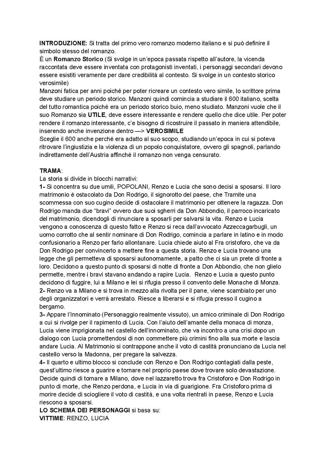 Analisi Completa de I Promessi Sposi