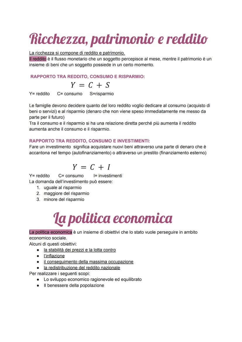 L'economia
L'economia è la disciplina che studia il modo migliore di utilizzare le risorse disponibili, così
da accrescere al massimo la lor
