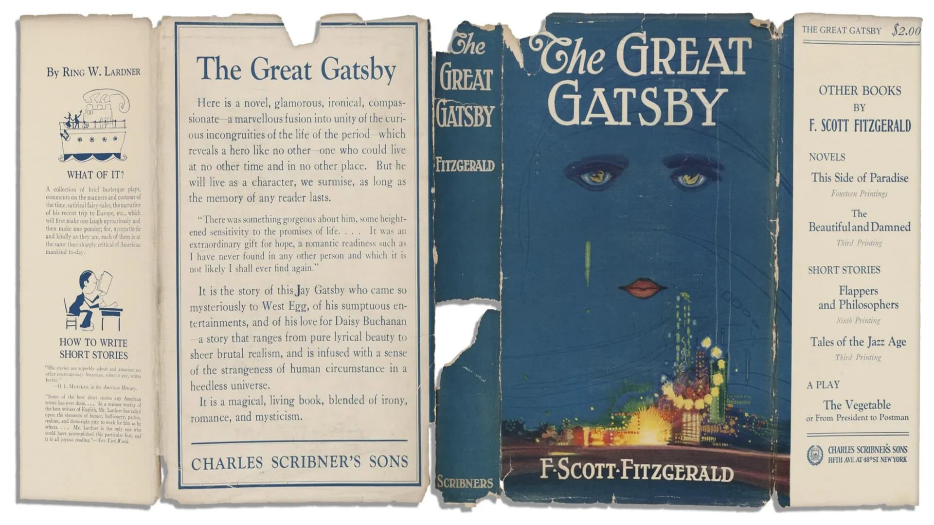 NTAM
BAN
Bo
F. SCOTT FITZGERALD
The Great
Gatsby
Every Book Complete
COMPLETE &
UNABRIDGED
The famous novel of a man's
ruthless drive to wea