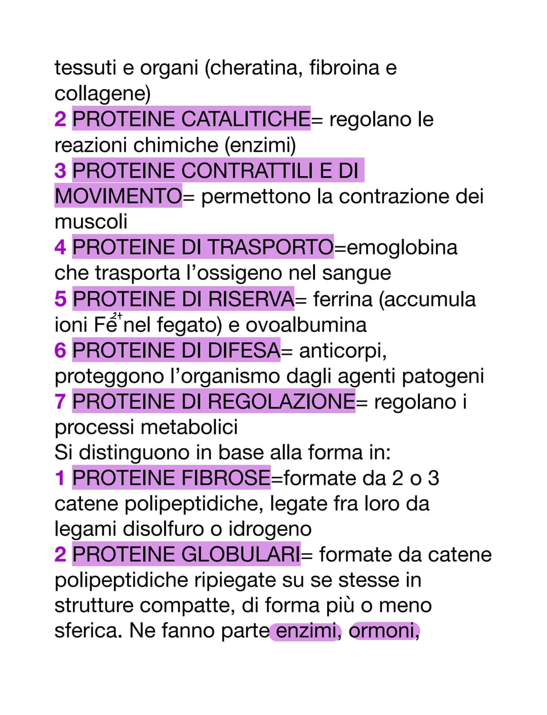 PROTEINE
AMMINOACIDI
Sono i monomeri delle proteine. Oltre a
questo, i loro derivati prendono parte anche
ad altre funzioni:
-acido amminobu