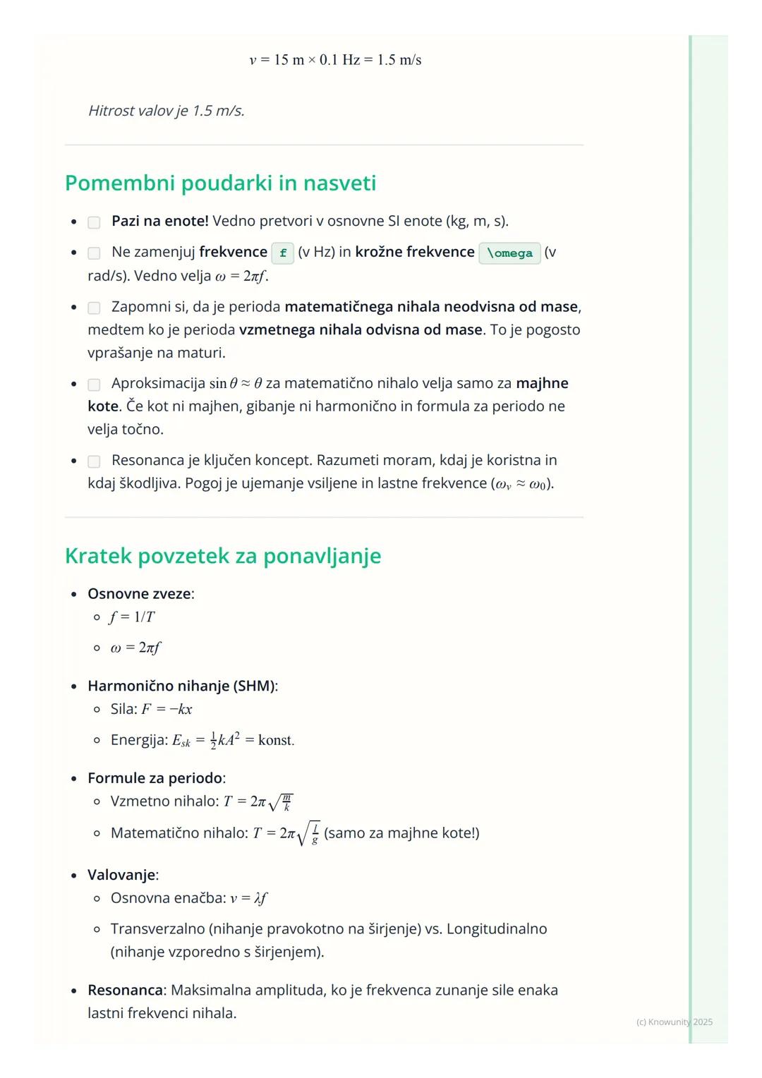 # Nihanje in valovanje

Uvod v nihanje in valovanje

Nihanje in valovanje sta dva temeljna pojava v fiziki, ki opisujeta periodična
gibanja.