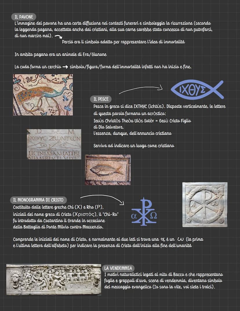 l'arte paleocristiana
L'arte che si è sviluppata nei primi secoli del cristianesimo (tra il II e il VI secolo d.C.), sul
territorio dell'Imp