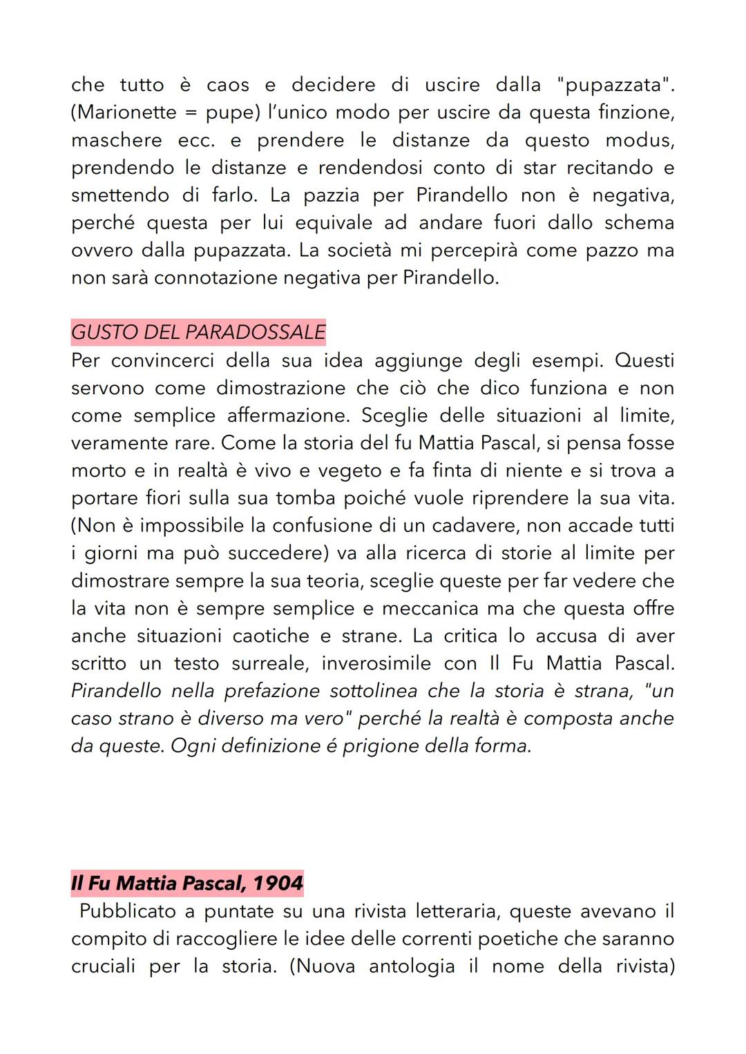 Modulo 4 - Pirandello
# Luigi Pirandello
Pirandello e Svevo hanno lo stesso oggetto di studio: l'uomo del
novecento. Giungono a punti divers