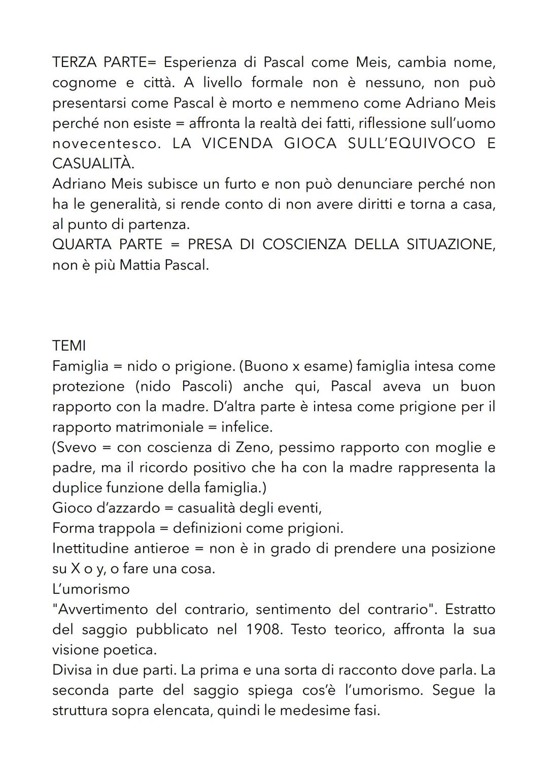 Modulo 4 - Pirandello
# Luigi Pirandello
Pirandello e Svevo hanno lo stesso oggetto di studio: l'uomo del
novecento. Giungono a punti divers