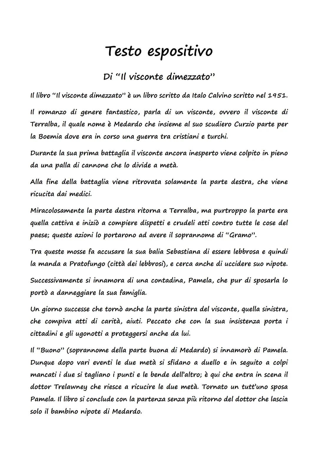 Testo espositivo
Di "Il visconte dimezzato"
Il libro "Il visconte dimezzato" è un libro scritto da Italo Calvino scritto nel 1951.
Il romanz