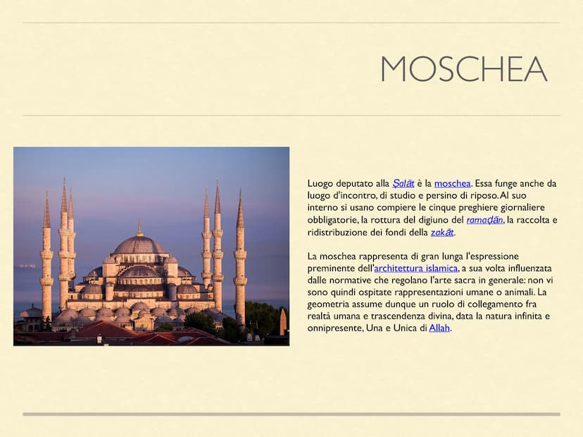 ISLAM
*
L'islam è una religione monoteista manifestatasi per la prima volta nella penisola araba, nella
cittadina higiazena della Mecca, nel