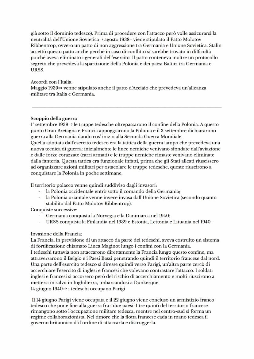 SECONDA GUERRA MONDIALE
La Germania era caratterizzata da un clima di forte tensione dovuto da diversi fattori tra
cui:
le dure condizioni p