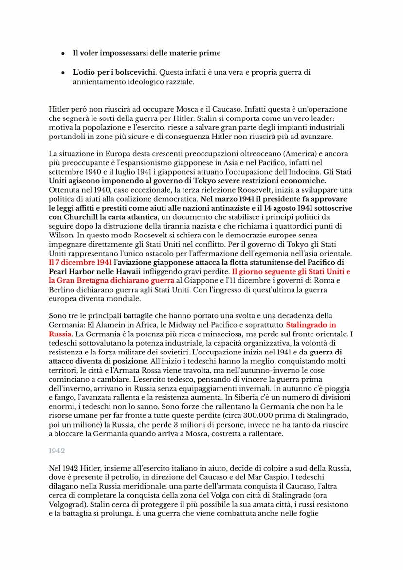 SECONDA GUERRA MONDIALE
La Germania era caratterizzata da un clima di forte tensione dovuto da diversi fattori tra
cui:
le dure condizioni p
