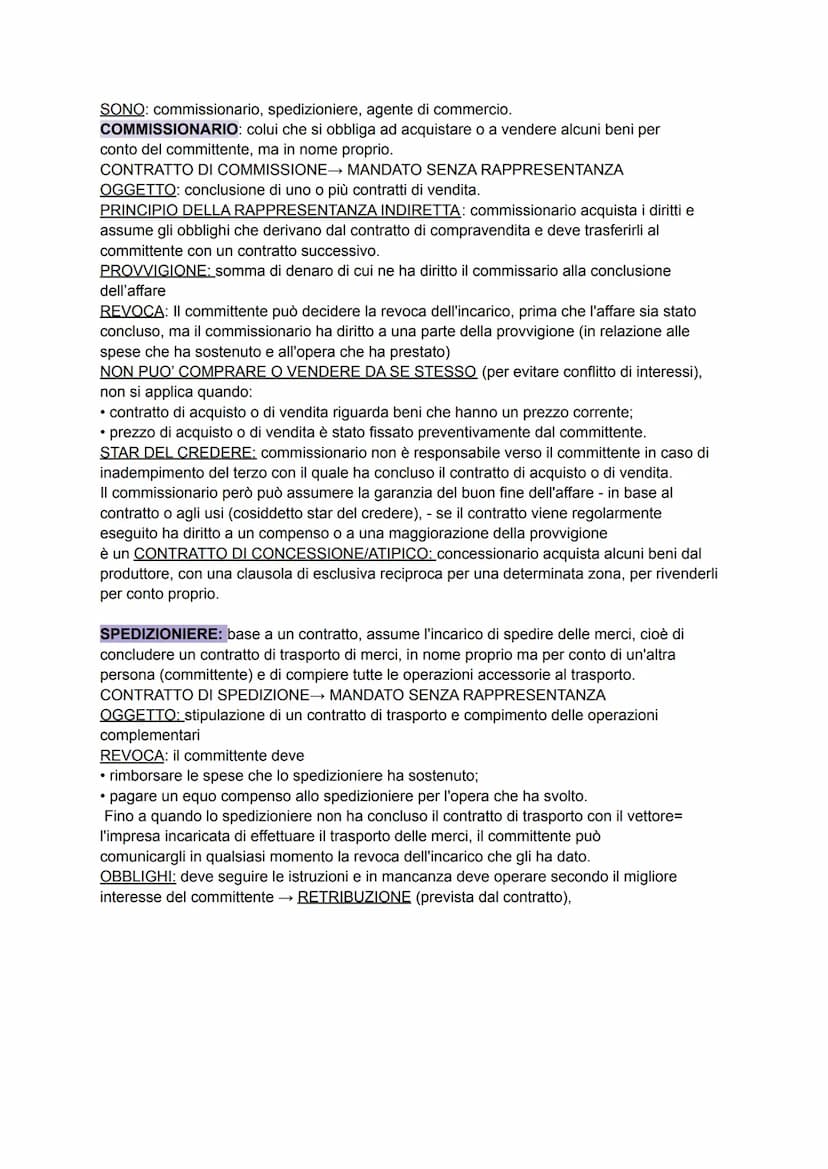 COLLABORATORI DELL'IMPRENDITORE COMMERCIALE:
SUBORDINATI/DIPENDENTI: operano alle dipendenze e sotto direzione dell'imprenditore
POTERE DI R